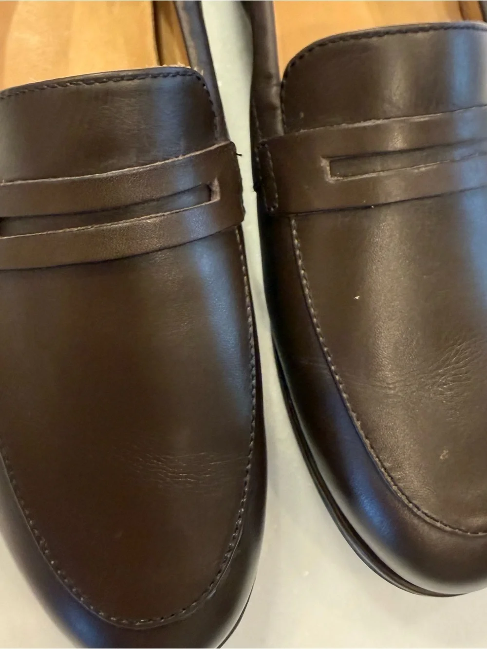 ABEO Women Naomi Loafers Shoes Brown Leather Flats Sz 7.5 NEW